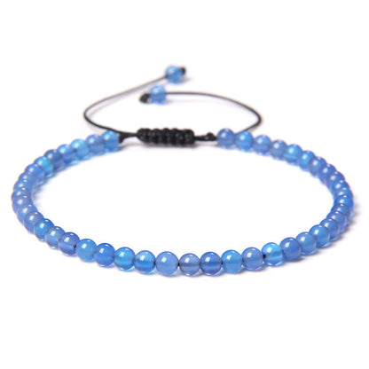 Adjustable Natural Raw Gemstone Beading Bracelet touchydesign