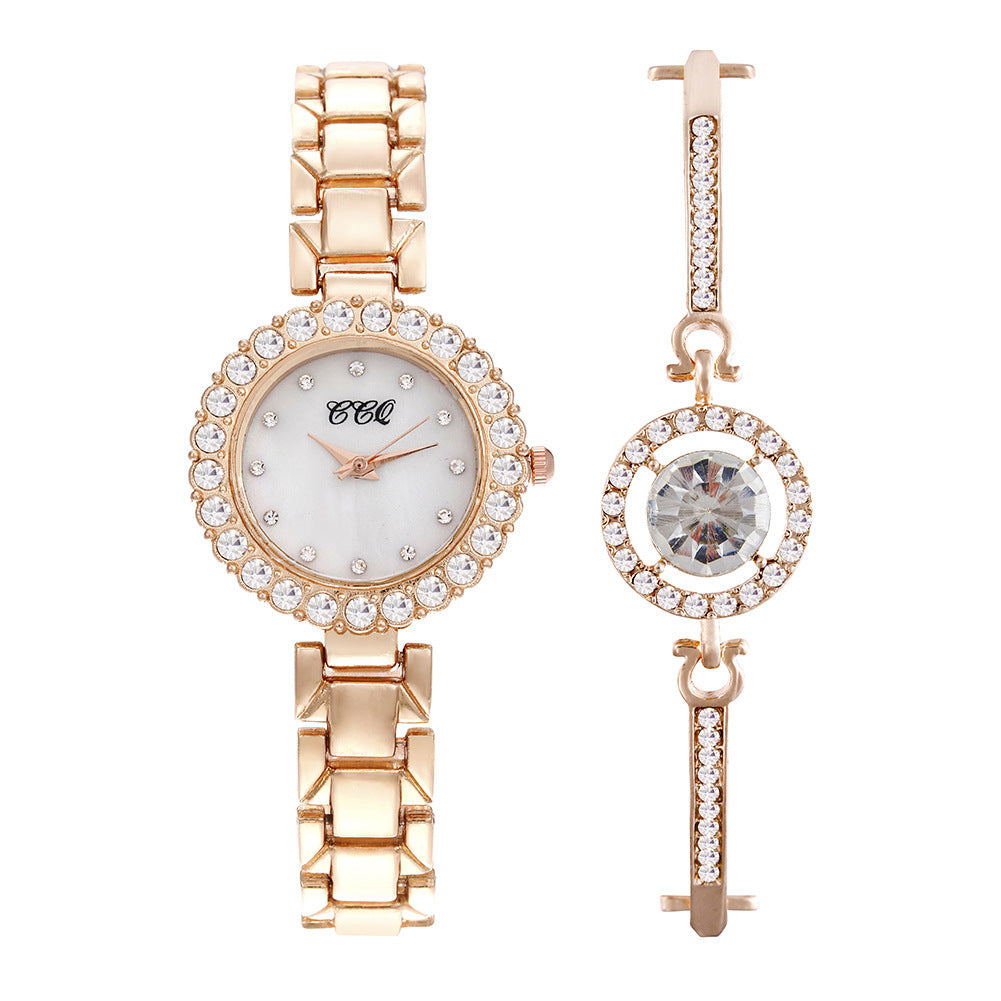 Women's Fashion Diamond Bracelet Watch Suit touchydesign