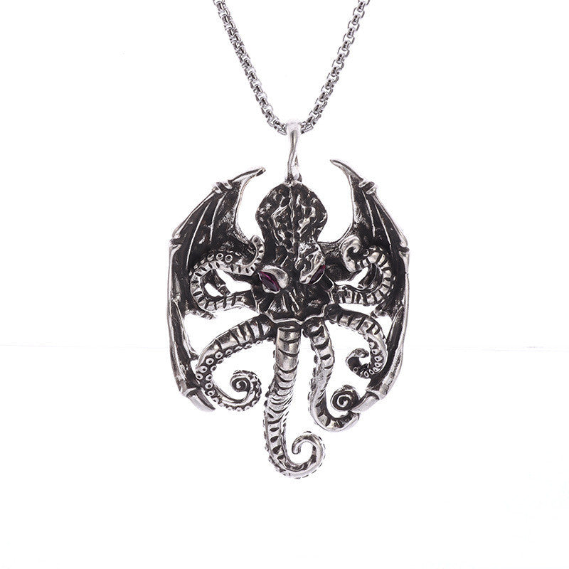 Women's Octopus Monster Punk Necklace touchydesign