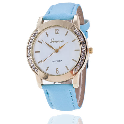 Geneva Diamond Quartz Watch Women touchydesign