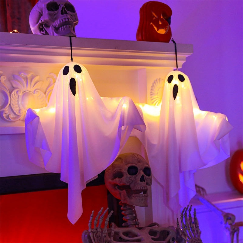 Halloween glowing scream ghost decoration props, perfect for spooky and eerie decor ideas to enhance your haunted house or yard.