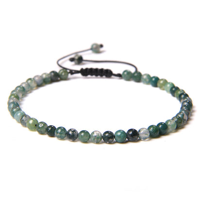 Adjustable Natural Raw Gemstone Beading Bracelet touchydesign