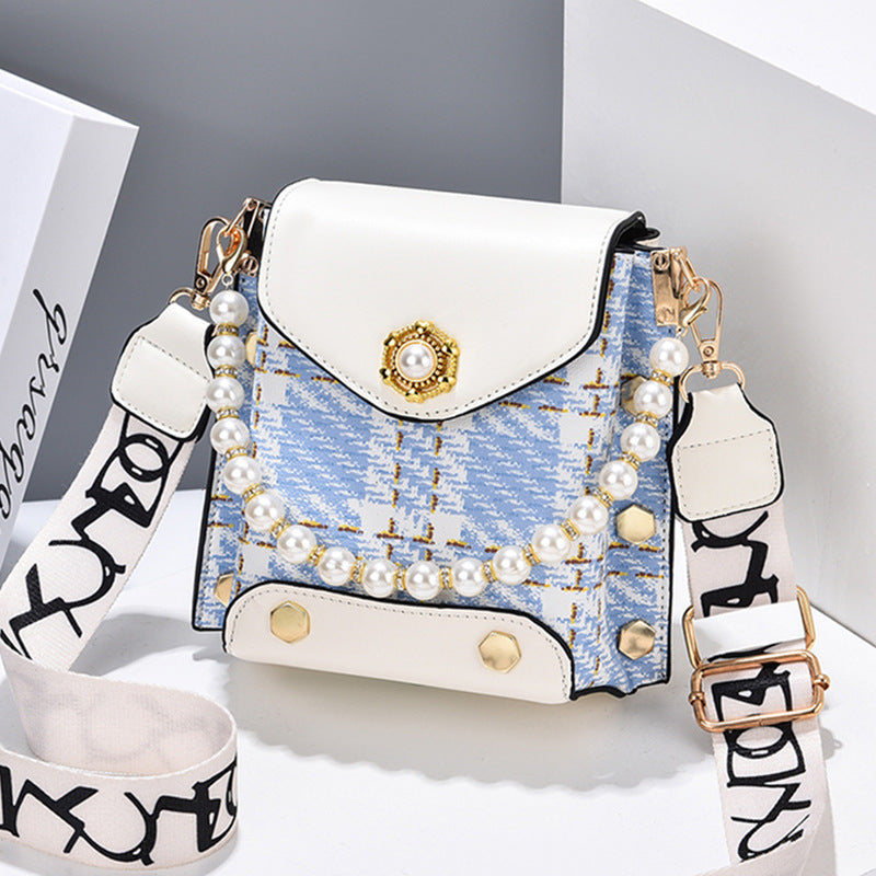 Women's Fashion Crossbody Bag - Cute Princess Wallet & Classic Shoulder Bag with Pearl Chain | Summer Phone Bag"