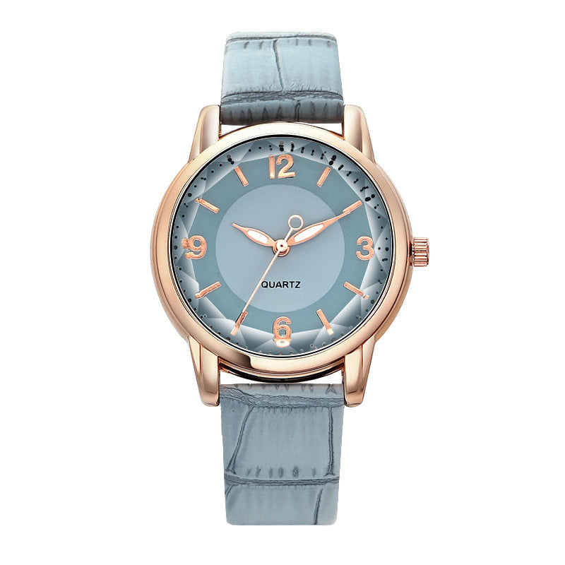 Women's Two-tone Dial Belt Quartz Watch touchydesign