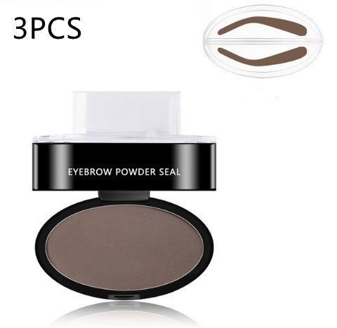 Eyebrow Powder Stamp Tint Kit - Waterproof Eyebrow Stencil & Lift Enhancer for Professional Makeup |