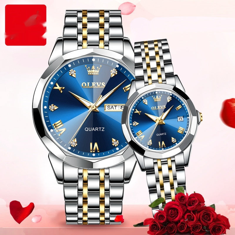 Quartz Watch Valentine's Day Gift Couple Watch Men touchydesign