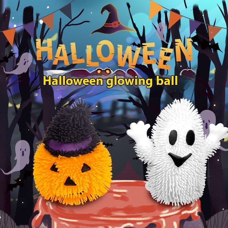 Light up your Halloween with our luminous TPR pressure reduction toy ball. Ideal for stress relief and Halloween-themed fun, this glow-in-the-dark ball offers both a calming experience and festive excitement