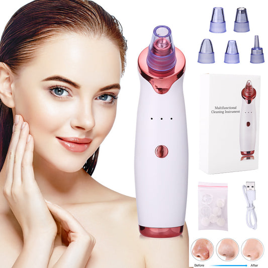 Blackhead remover vacuum suction tool for effective blackhead and pore cleaning. Helps clear skin and reduce acne with gentle suction for deep cleansing.