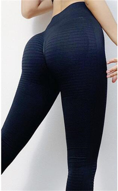 "Peach Hip Line Women's Fitness Pants - Tight Stretch Yoga Leggings for Gym, Workout, and Activewear"