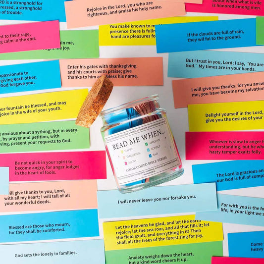 Bible Verses in a Jar - Inspirational Christian Gift for Faith and Inspiration