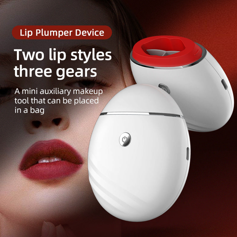 "Electric silicone lip enhancement instrument for fuller, plumper lips. Beauty tool designed for effective lip care and enhancement."