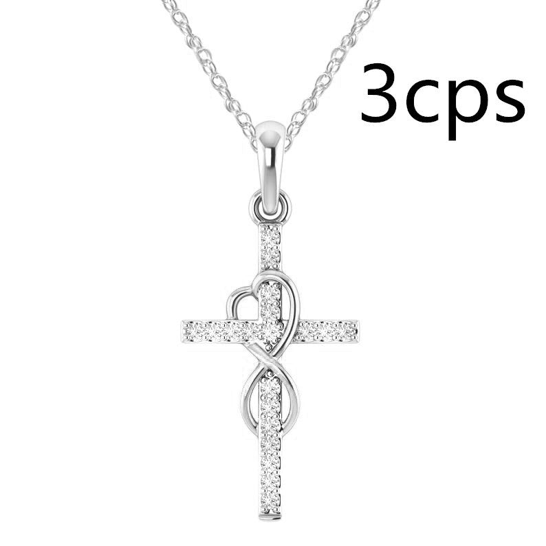 Alloy Pendant With Diamond And Eight-character Cross touchydesign