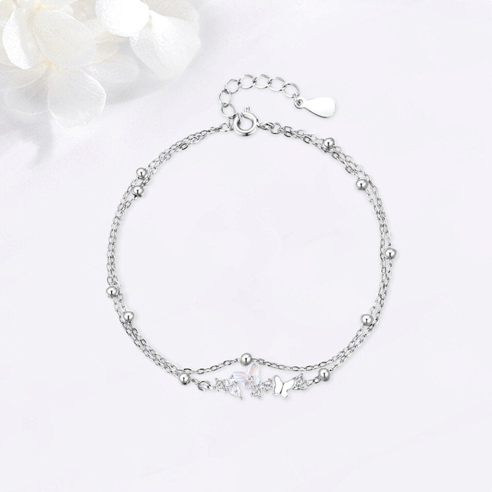 Butterfly Double-layer Bracelet Women's Fashion Exquisite touchydesign