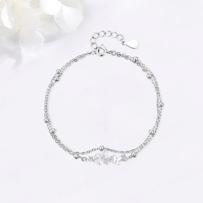 Butterfly Double-layer Bracelet Women's Fashion Exquisite touchydesign