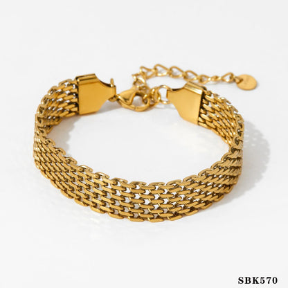 Network Chain Heart Bracelet All-match Suit touchydesign