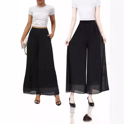 Chiffon Wide Leg Women's Loose Fashion Pants touchydesign