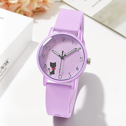 Female Student Silicone Strap Quartz touchydesign