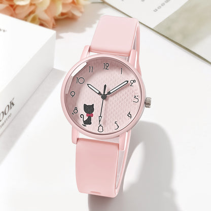 Female Student Silicone Strap Quartz touchydesign