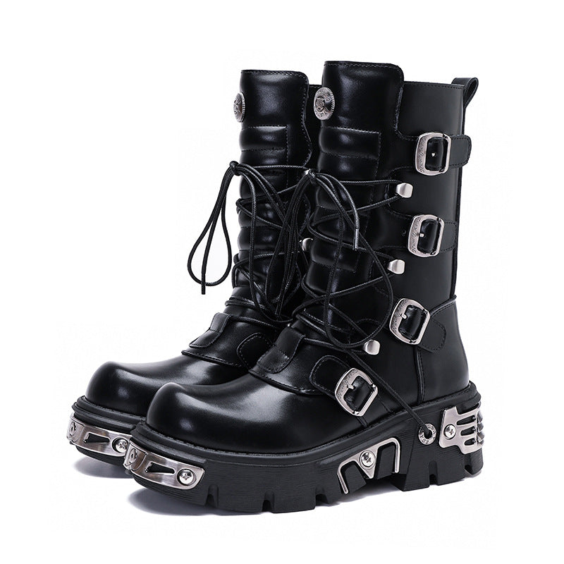 Retro Leisure Cargo Rock High Leg Boot