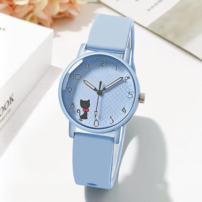 Female Student Silicone Strap Quartz touchydesign