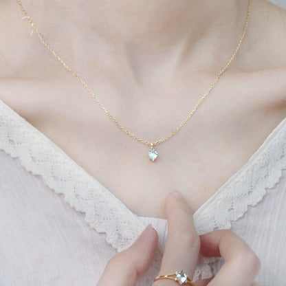 S925 Silver Clavicle Chain Necklace Ring Suit