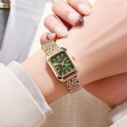 Fashion Simple Square Steel Strap Women's Watch touchydesign