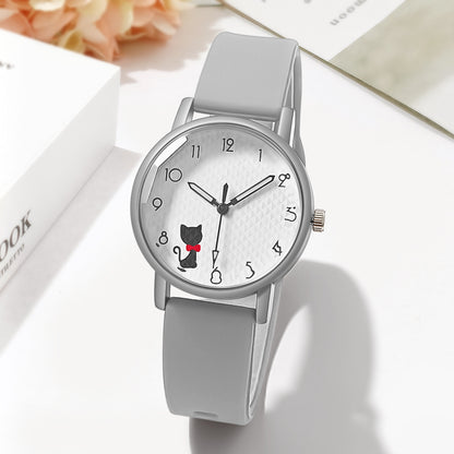 Female Student Silicone Strap Quartz touchydesign