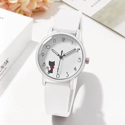 Female Student Silicone Strap Quartz touchydesign