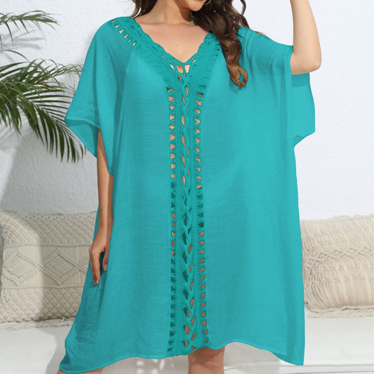 Women's Crochet Stitching Loose Dress