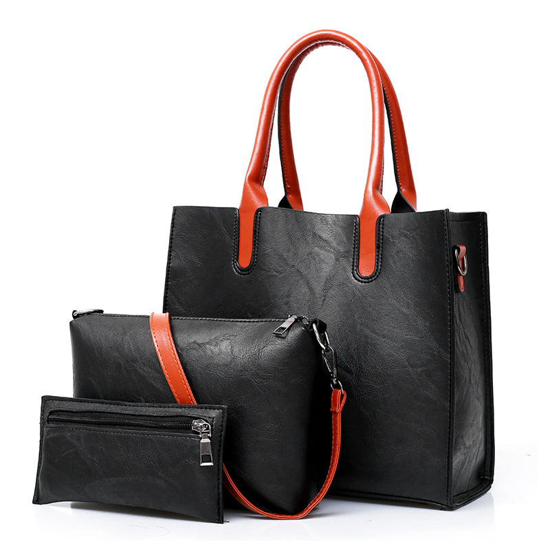 Three-piece Women's Bag European And American Fashion Retro touchydesign