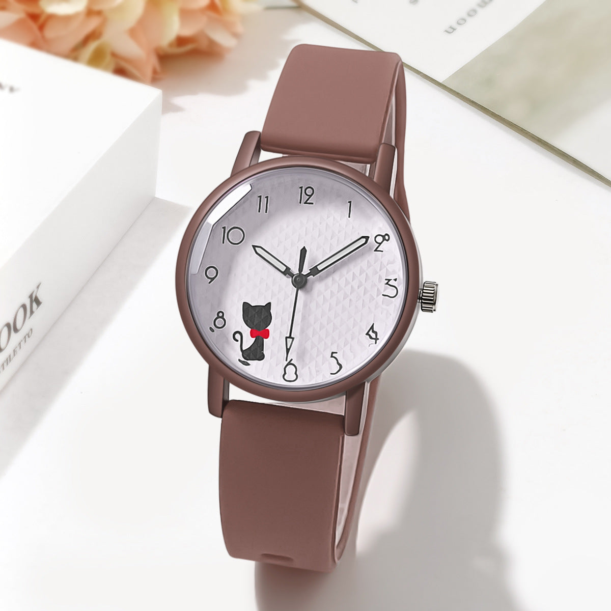 Female Student Silicone Strap Quartz touchydesign