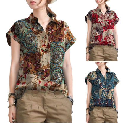 Women's Printed Short Sleeve Casual Fashion