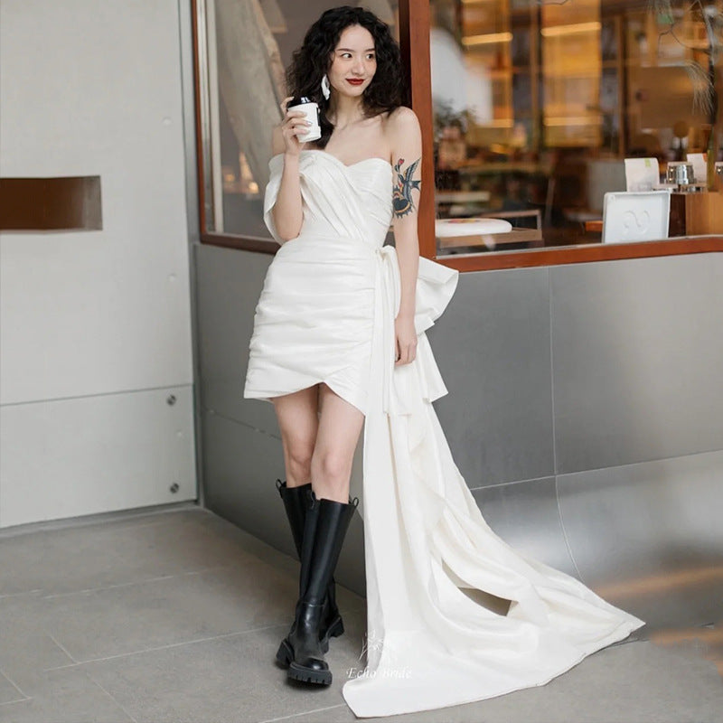 Light Wedding Gown Short Women