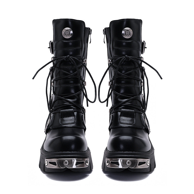 Retro Leisure Cargo Rock High Leg Boot