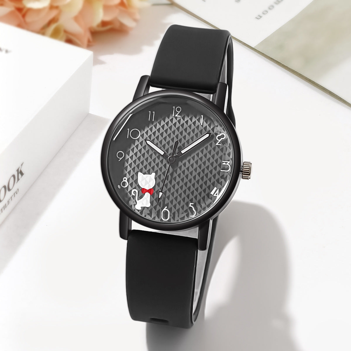 Female Student Silicone Strap Quartz touchydesign