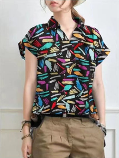 Women's Printed Short Sleeve Casual Fashion