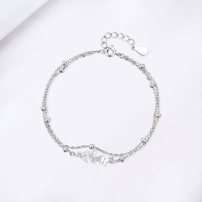 Butterfly Double-layer Bracelet Women's Fashion Exquisite touchydesign