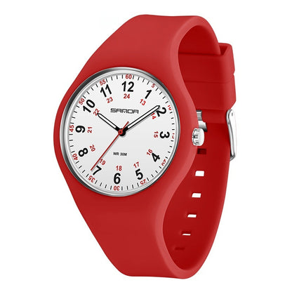 Elementary School Student Luminous Waterproof Silicone Quartz Watch touchydesign