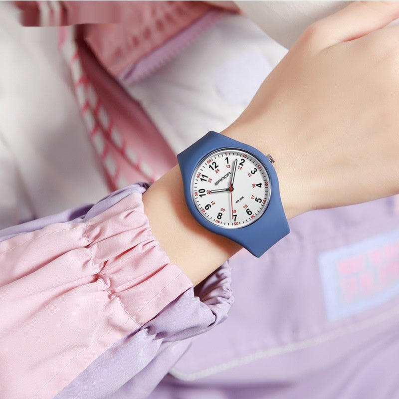 Elementary School Student Luminous Waterproof Silicone Quartz Watch touchydesign