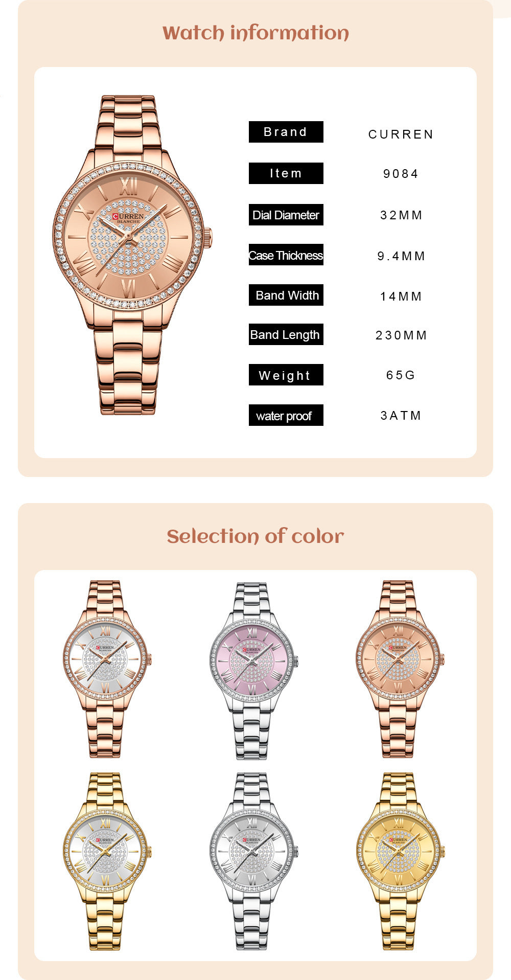 Women's Fashion Casual Women's Watch Quartz Watch touchydesign