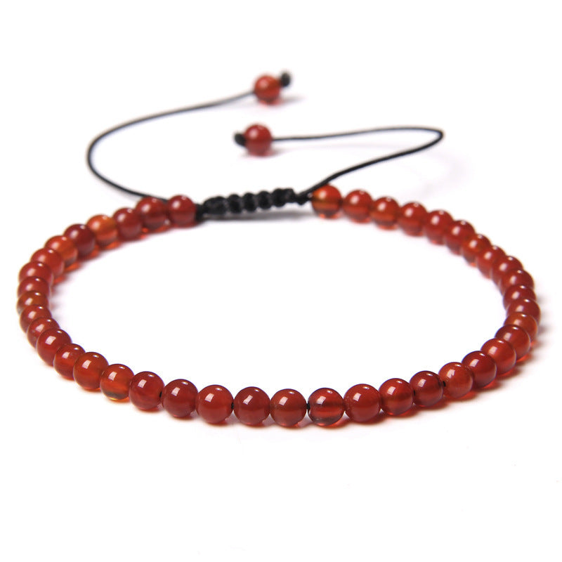 Adjustable Natural Raw Gemstone Beading Bracelet touchydesign