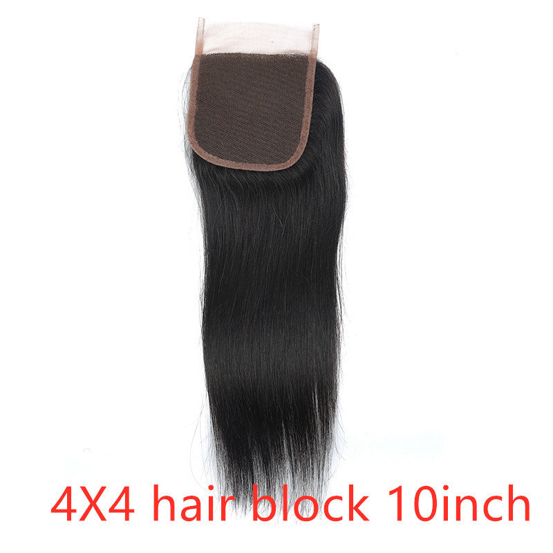 Real human hair straight wave human hair hair curtain natural color wig hair extension touchydesign