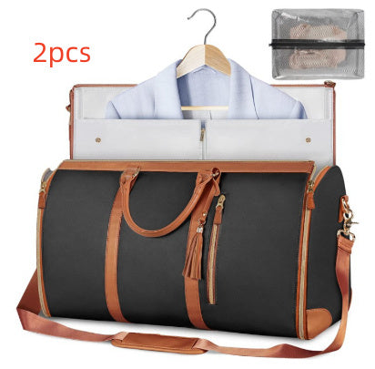 Large Capacity Travel Duffle Bag Women's Handbag Folding Suit Bag Waterproof Clothes Totes touchydesign