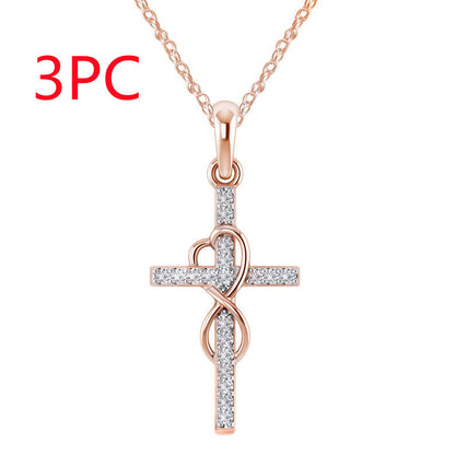 Alloy Pendant With Diamond And Eight-character Cross touchydesign