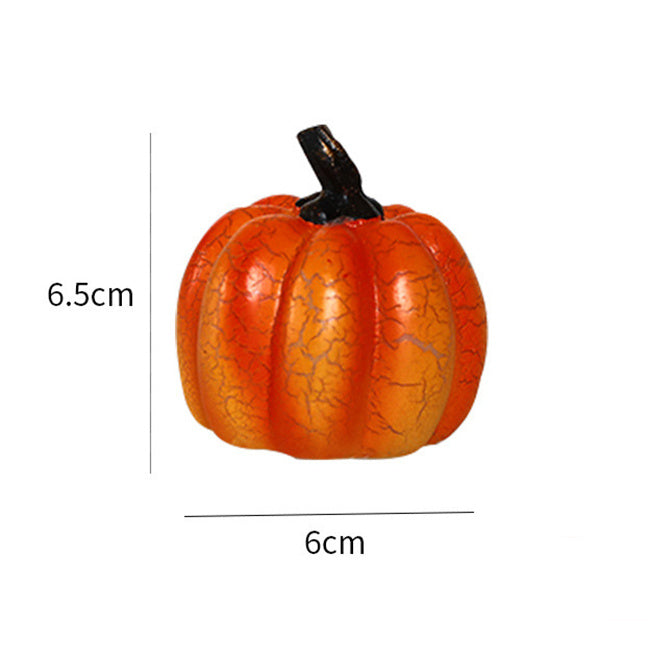 "2024 Halloween Pumpkin Lantern - Realistic Resin Pumpkin LED Candle Lamp - Luminous Halloween Decor for Spooky Atmosphere"