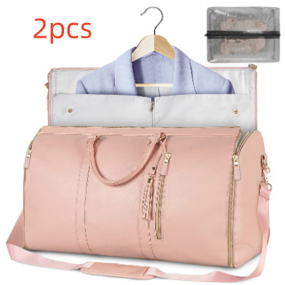 Large Capacity Travel Duffle Bag Women's Handbag Folding Suit Bag Waterproof Clothes Totes touchydesign