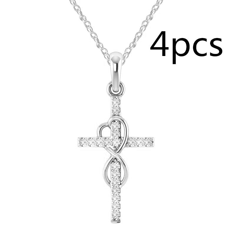 Alloy Pendant With Diamond And Eight-character Cross touchydesign