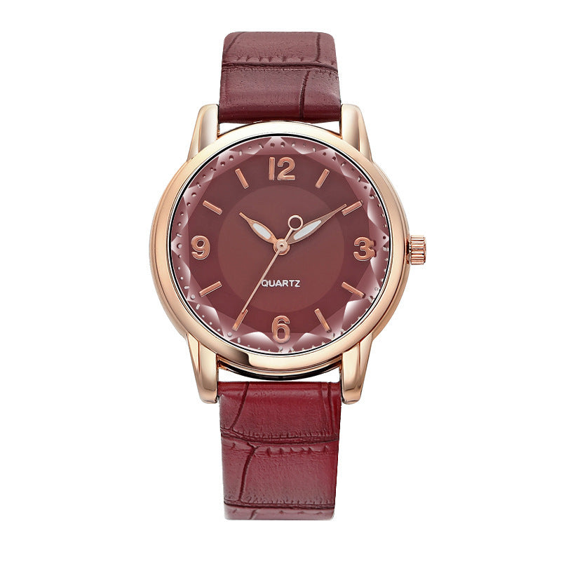 Women's Two-tone Dial Belt Quartz Watch touchydesign