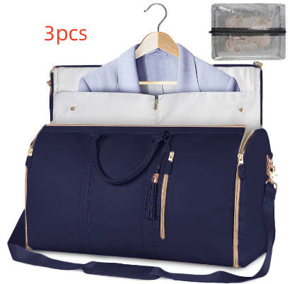 Large Capacity Travel Duffle Bag Women's Handbag Folding Suit Bag Waterproof Clothes Totes touchydesign