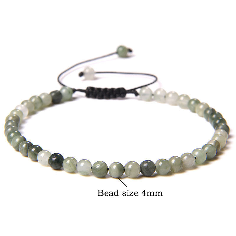 Adjustable Natural Raw Gemstone Beading Bracelet touchydesign